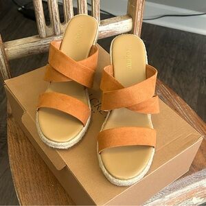 JCREW Espadrille Mule Wedge Sandal
Sz 9